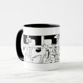 Cow氏 -- 私は実際に月曜日の信号器のマグを憎みます マグカップ (正面左)