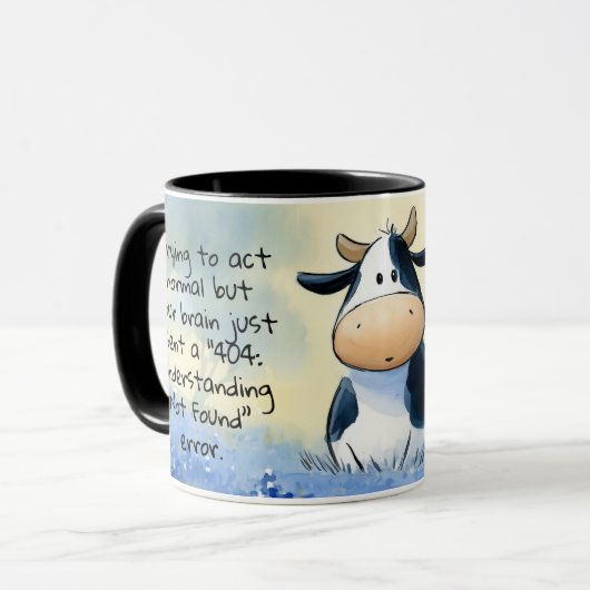 Cow 404エラー マグカップ (正面左)