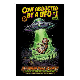 Cow Abducted by a UFO #1 ポスター