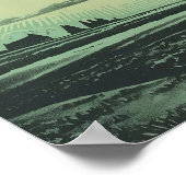 Cow Abduction Print Retro UFO Poster Alien Wall Ar ポスター (角)