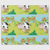 Cow And Calf ラッピングペーパー (フラット)