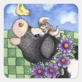 Cow and Chick – ステッカー (正面)