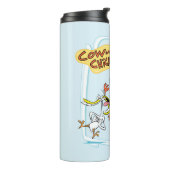 Cow and Chicken Laughing Graphic タンブラー (回転左)