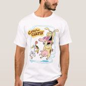 Cow and Chicken Laughing Graphic Tシャツ (正面)