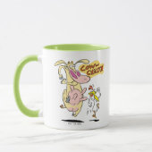 Cow and Chicken Running Graphic マグカップ (左)