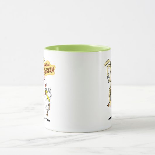 Cow and Chicken Running Graphic マグカップ (中央)