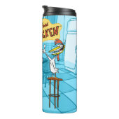 Cow and Chicken Smiling Graphic タンブラー (回転右)