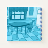 Cow and Chicken Smiling Graphic ノートブック (裏面)