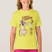 Cow and Chicken Smiling Graphic Tシャツ (正面)