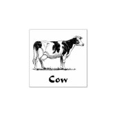 COW ANIMAL RUBBER STAMP ラバースタンプ (インプリント)
