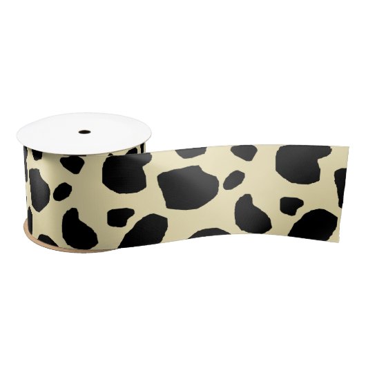 Cow Animal Skin Colour Pattern Design  サテンリボン (リール)