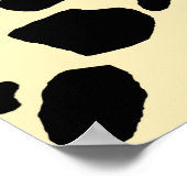 Cow Animal Skin Colour Pattern Design  ポスター (角)