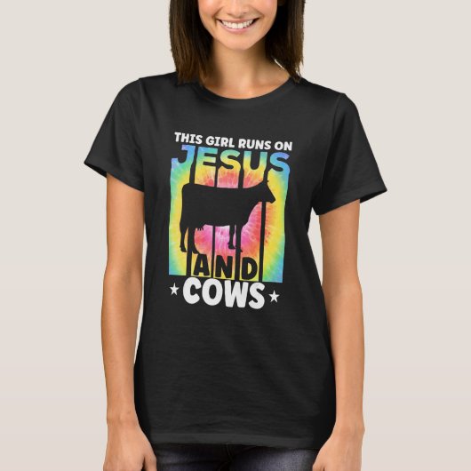 Cow Apparel Farmer Cows Lover for Women & Kids_4 Tシャツ (正面)