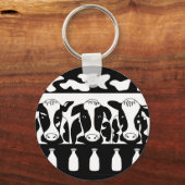 Cow at Workキーチェーン キーホルダー (正面)