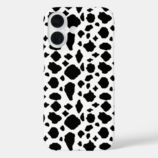 Cow Black and White Pattern Case-Mate iPhoneケース (裏面)