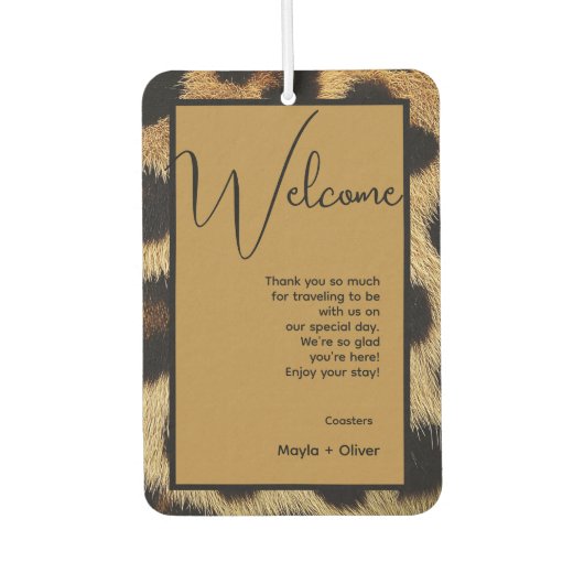 Cow Black White Spots Fur カーエアーフレッシュナー (正面)