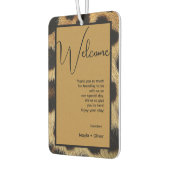 Cow Black White Spots Fur カーエアーフレッシュナー (左)