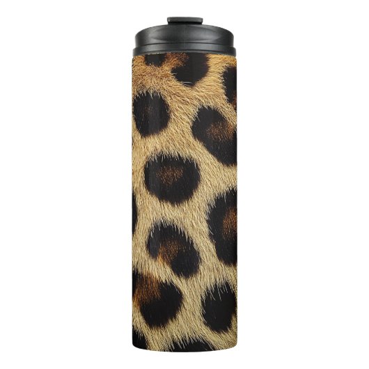 Cow Black White Spots Fur タンブラー (正面)