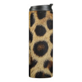 Cow Black White Spots Fur タンブラー (回転左)