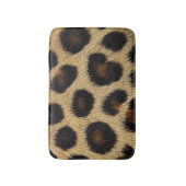 Cow Black White Spots Fur バスマット (正面縦)