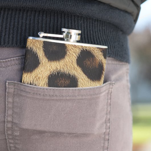 Cow Black White Spots Fur フラスク (インサイチュ)