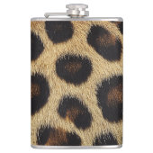 Cow Black White Spots Fur フラスク (正面)