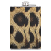 Cow Black White Spots Fur フラスク (裏面)