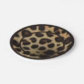 Cow Black White Spots Fur ペーパープレート (アングル)