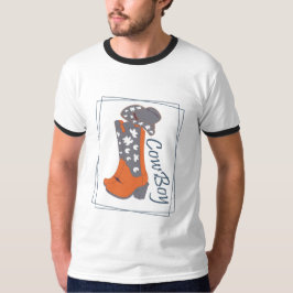Cow boy tシャツ