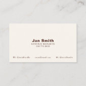 Cow Business QRコード・カード 名刺 (裏面)