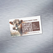 Cow Business QR Code Card Magnet マグネット名刺 (インサイチュ)