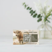 Cow Business QR Code Cards 名刺 (スタンド正面)