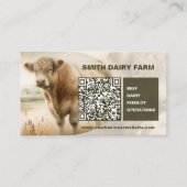 Cow Business QR Code Cards 名刺 (正面)