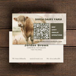 Cow Business QR Code Cards 名刺