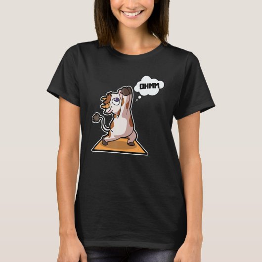 Cow Calf Yoga Poses Sport Gymnastics Ohm Heartbeat Tシャツ (正面)
