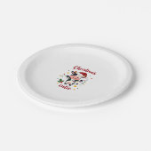 Cow Christmas Cutie Cows Christmas T-Shirt (7) ペーパープレート (アングル)