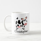 Cow Design Personalised コーヒーマグカップ (左)