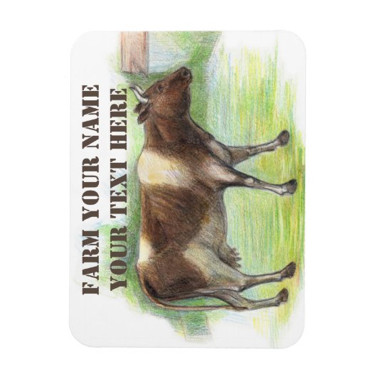 Cow farm  マグネット (縦)