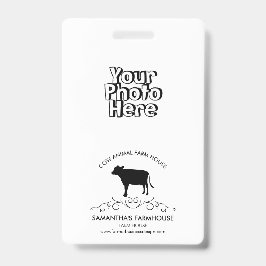 Cow Farm Logo バッジ