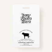 Cow Farm Logo バッジ (正面)