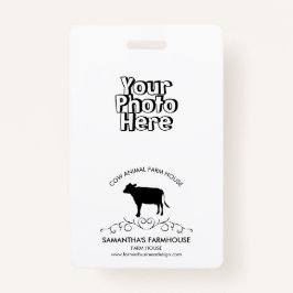 Cow Farm Logo バッジ