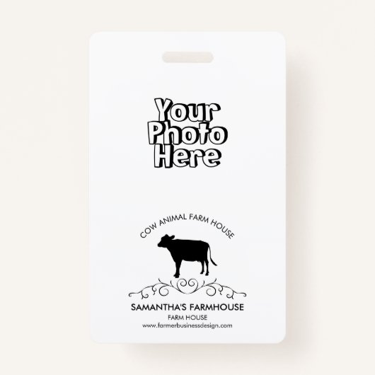 Cow Farm Logo バッジ (正面)