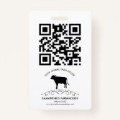 Cow Farm Logo バッジ (裏面)