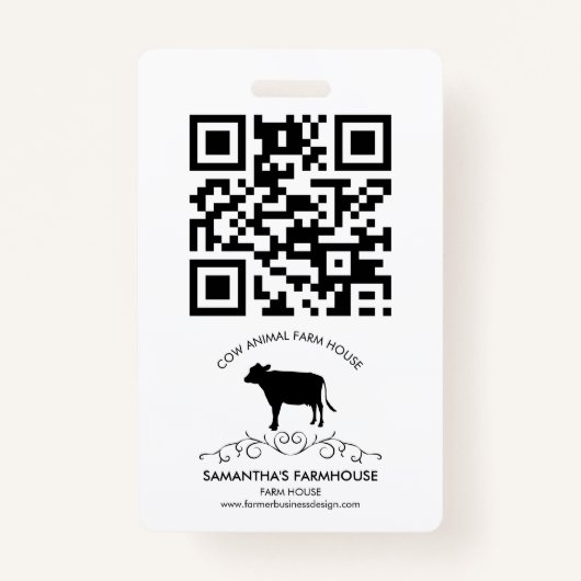 Cow Farm Logo バッジ (裏面)