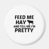 COW FEED HAY マグネット (正面)