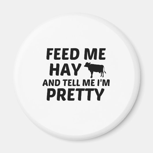 COW FEED HAY マグネット (正面)