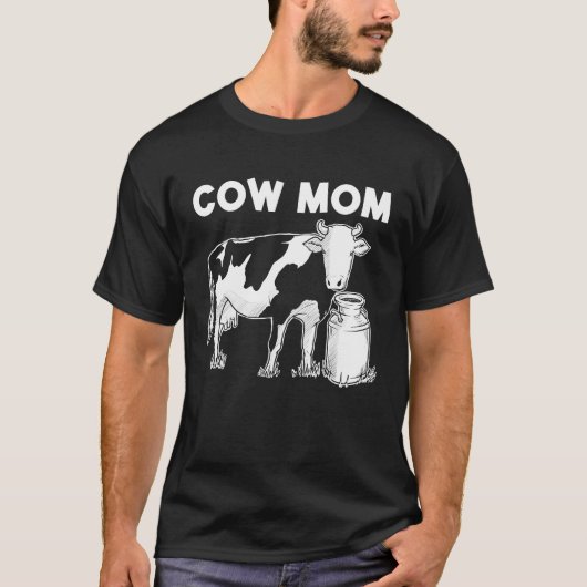 Cow  For Mom Mother Bull Heifer Herd Farm Animal Tシャツ (正面)