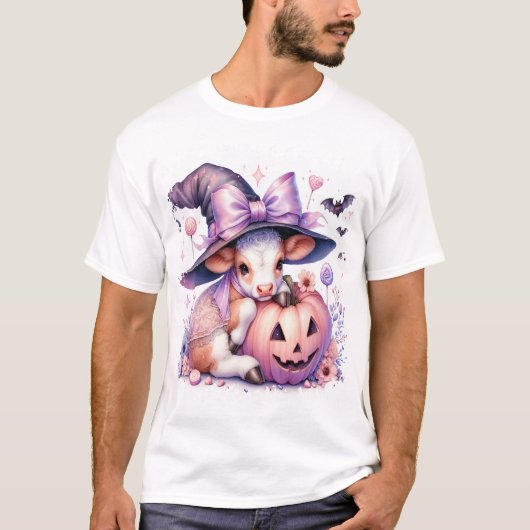 Cow Halloween Square Tシャツ (正面)