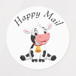 Cow Happy Mailラベル ラベル