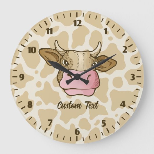 Cow Head Large Clock ラージ壁時計 (正面)
